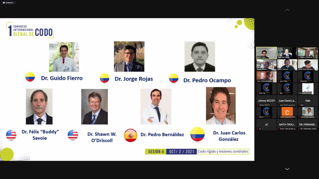 Faculties Guido, Jorge, Juan Carlos, Dr. Savoie – Dr. ODriscoll – Dr. Bernáldez