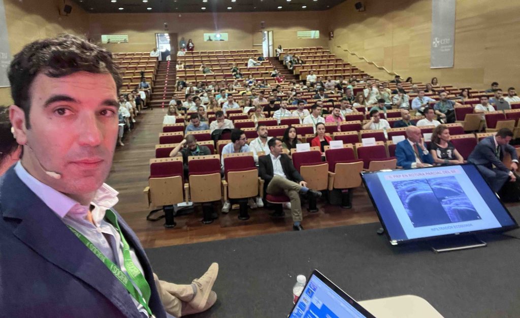 Participación del Dr. Pedro Bernáldez en el Congreso Internacional de Fisioterapia Invasiva CIFI 2022 en Madrid. CEU San. Pablo