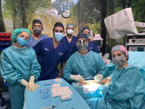 equipo quirugico completo XII Jornadas Quirúrgicas SportMe Medical Center Sevilla.