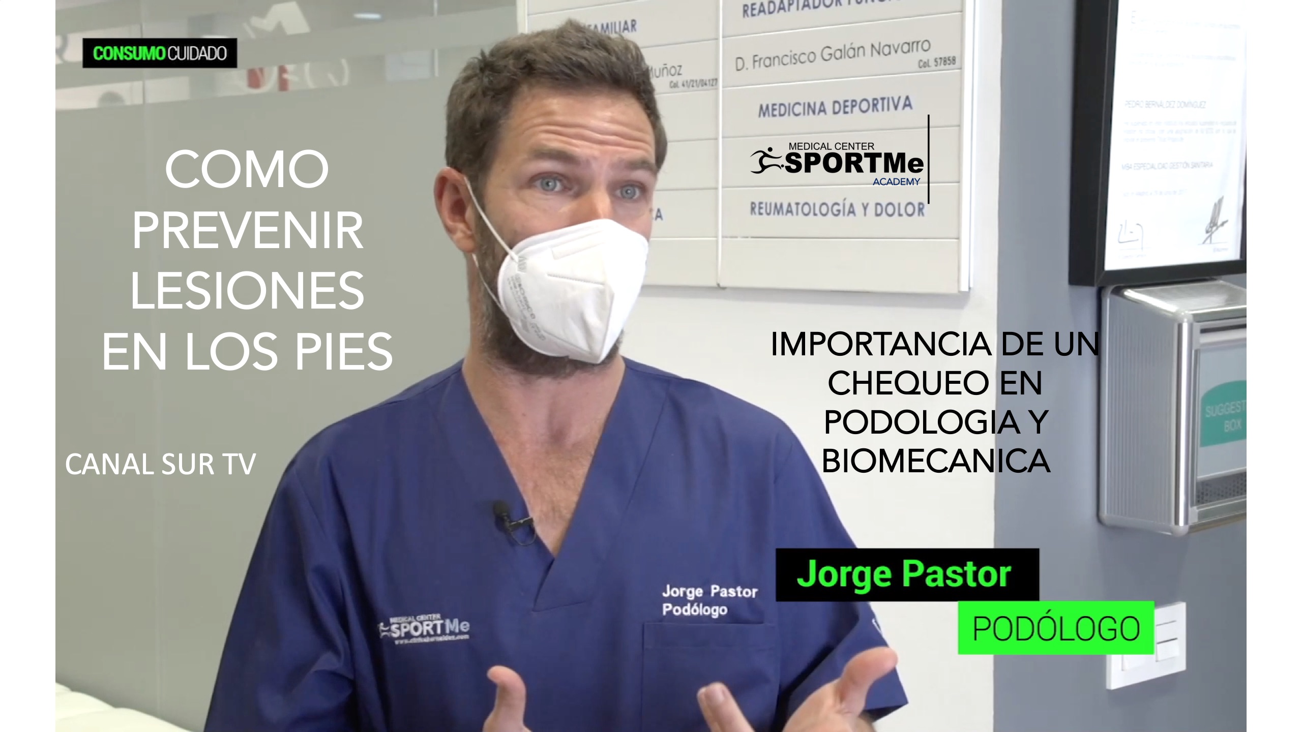 En este momento estás viendo Entrevista a D Jorge Pastor (Podólogo SportMe) en el programa de Canal Sur TV «Cómo “Evitar el dolor de pies”