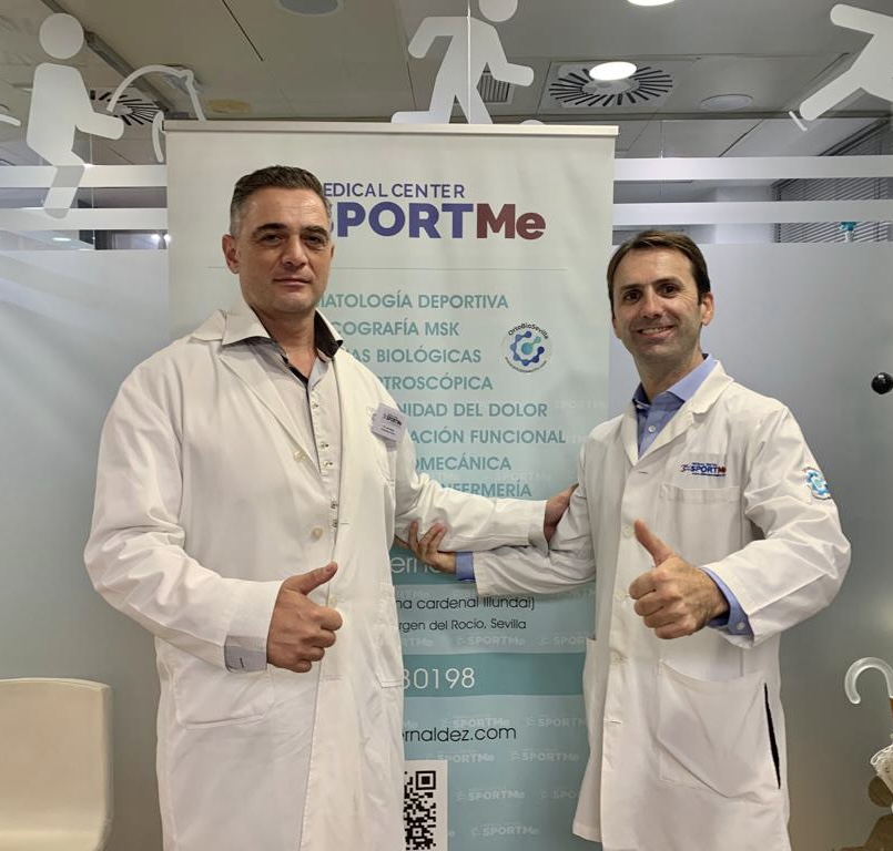 Visita Dr. Luis Gallego Cirujano Ortopedico y Traumatologo Deportivo a SportMe Academy con el Dr Dallo