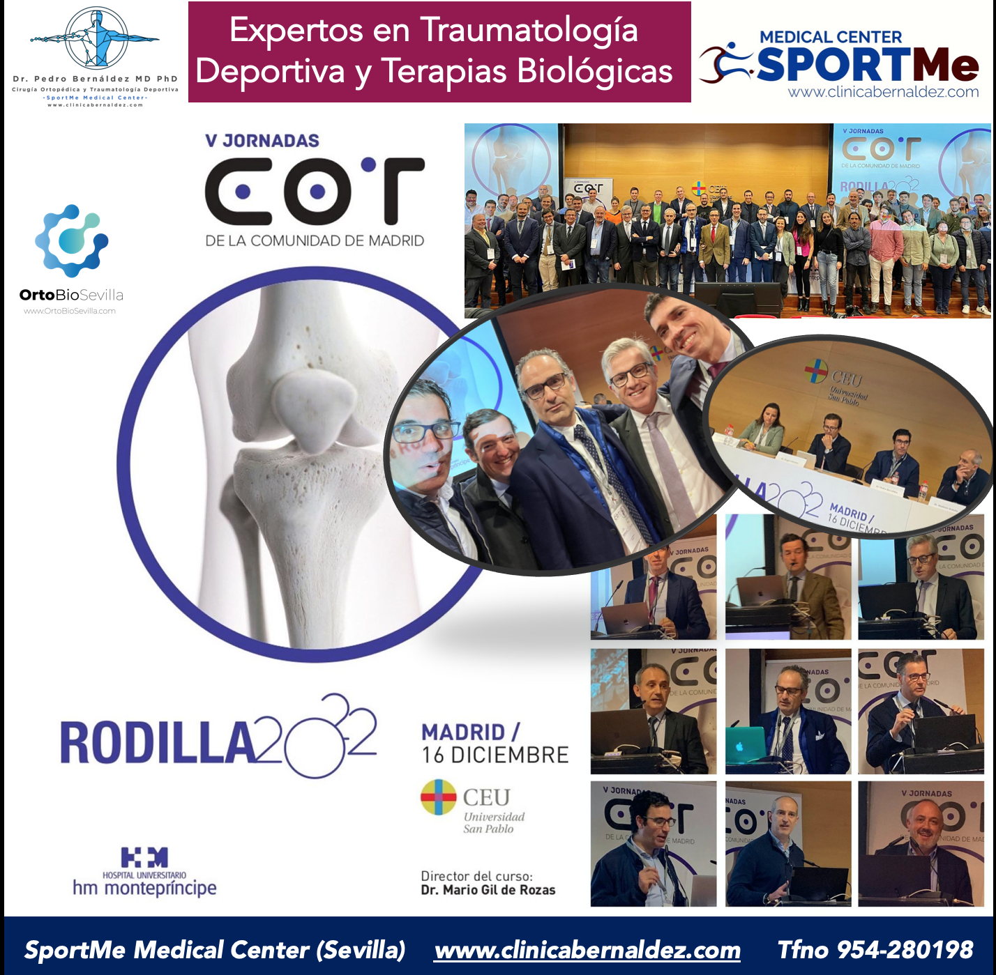 Lee más sobre el artículo Participación del Dr Bernáldez en el V Curso COT sobre patologia de Rodilla en Madrid